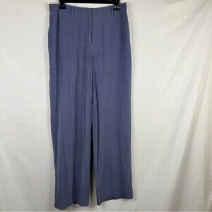 J.Jill lavender purple straight wide leg silk pants size 6